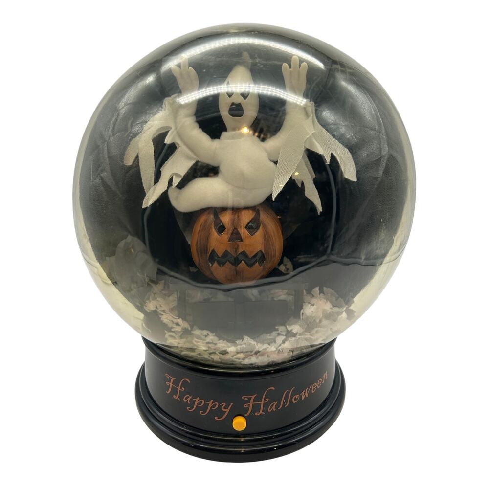 Vintage Gemmy Happy Halloween Animated Spooky Snow Globe - Picture 3 of 10